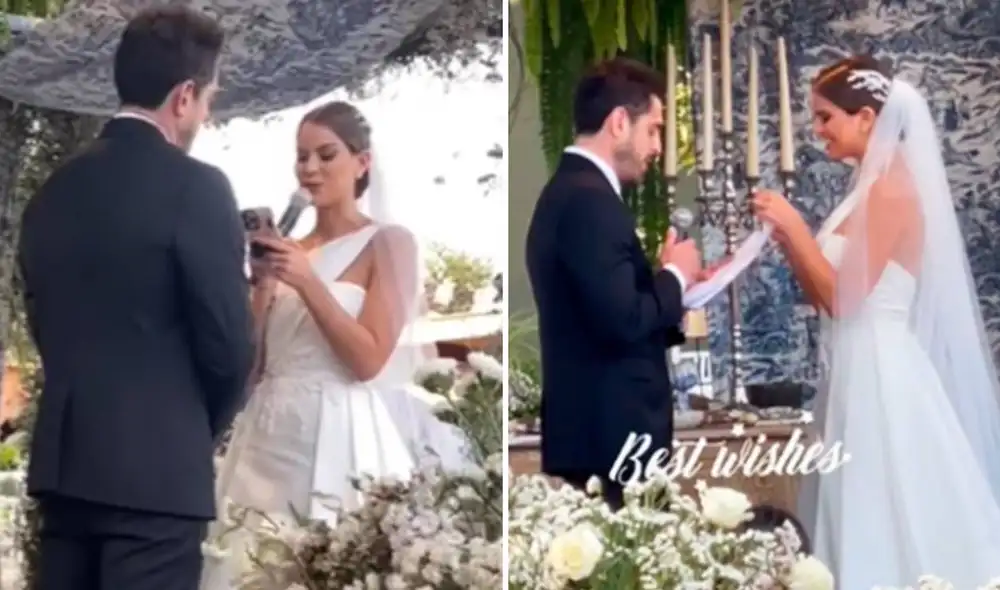 Valeria Piazza protagonizó un emotivo momento en su boda. Foto: Valeria Piazza/Instagram Valeria Piazza protagonizó un emotivo momento en su boda. Foto: Valeria Piazza/Instagram