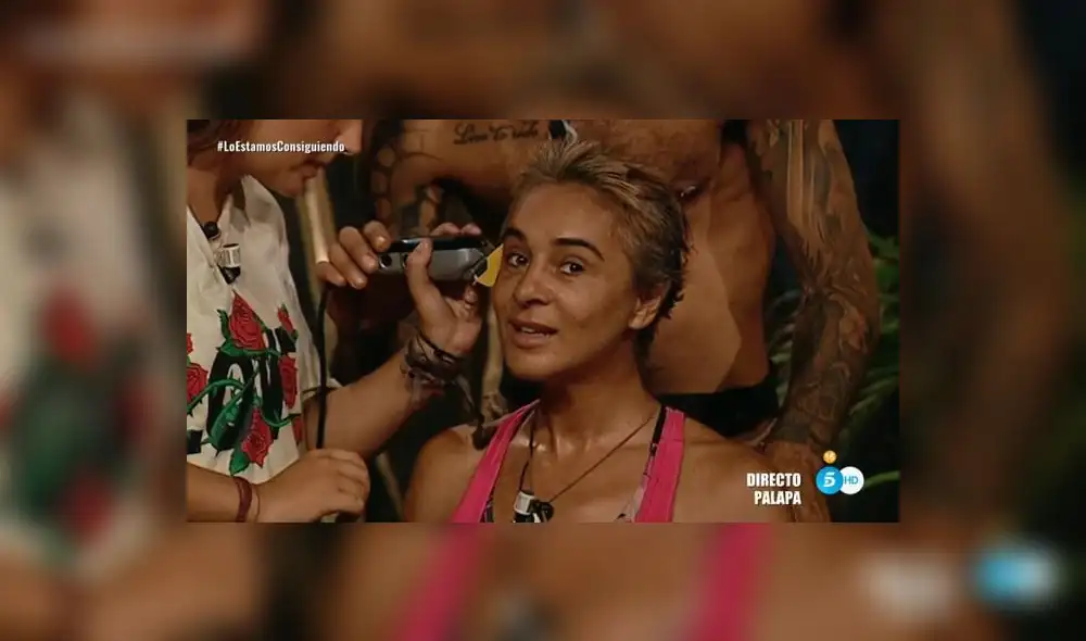 Ana Maria cumplió su promesa y accedió a que sus compañeros le raparan el cabello. (Foto: La Vanguardia) Ana Maria cumplió su promesa y accedió a que sus compañeros le raparan el cabello. (Foto: La Vanguardia)