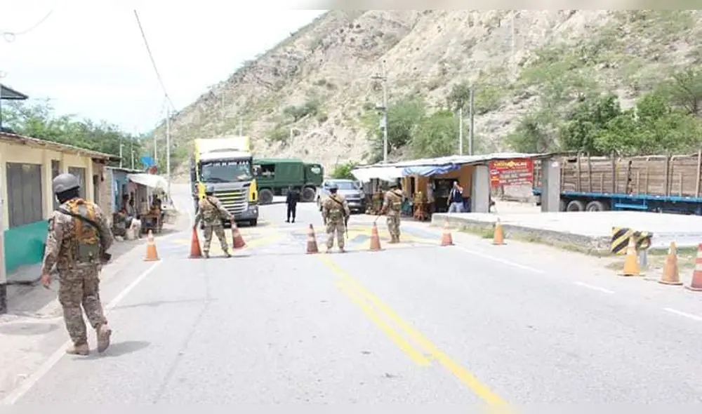 Control en el Puente Corral Quemado