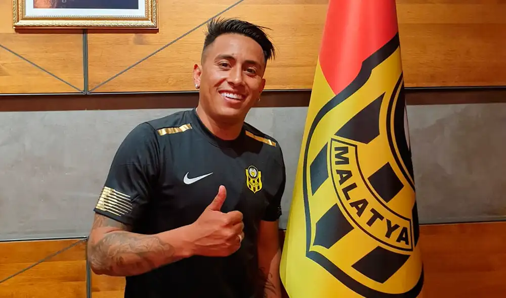 Christian Cueva fue presentado oficialmente por el Yeni Malatyaspor de Turquía. | Foto: @YMSkulubu