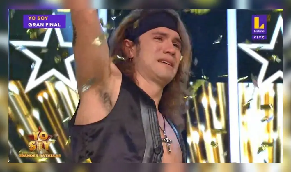 Carloman Fidel (Enrique Bunbury) se consagró como el ganador único de Yo soy Grandes batallas. Foto: captura