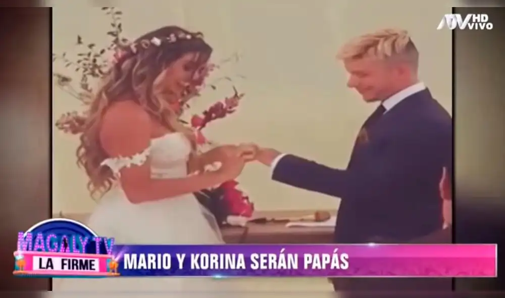 Magaly Medina felicita a Mario Hart y Korina Rivadeneira por embarazo. Foto: Captura Magaly Medina felicita a Mario Hart y Korina Rivadeneira por embarazo. Foto: Captura