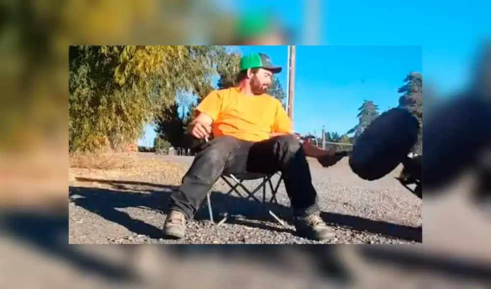 Facebook: Hombre asombra a todos al abrir una cerveza con una llanta [VIDEO]