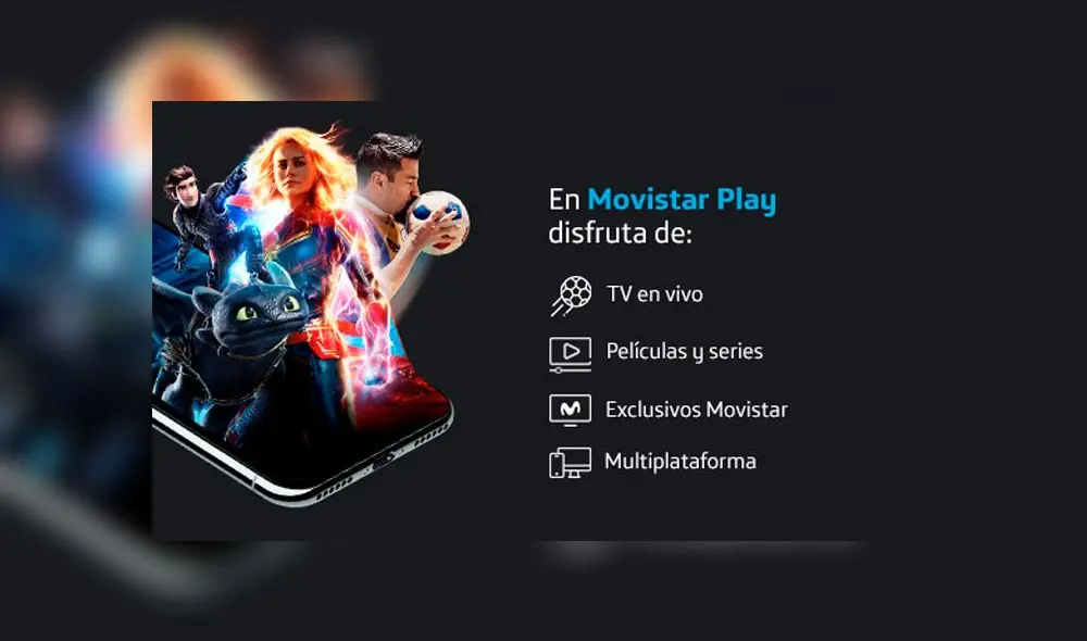 Movistar Play es la app de streaming del servicio de TV por cable que ofrece series y películas gratuitas.