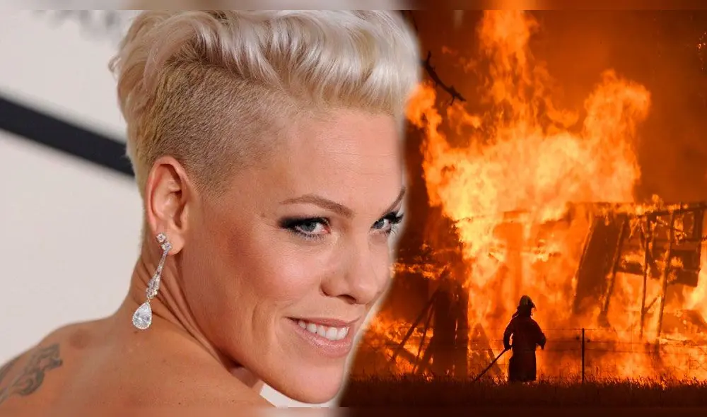 Pink, incendio forestal, Australia