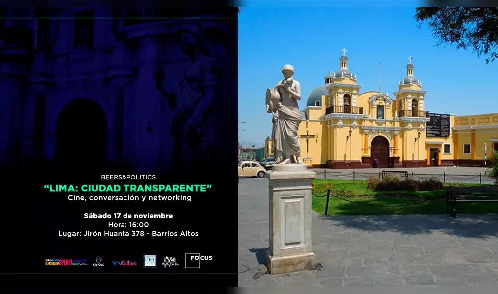 Conversatorio "Lima: ciudad transparente", se realizará en Barrios Altos