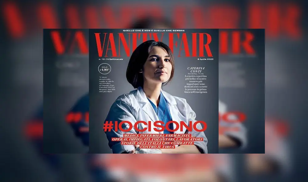 El titular es #IoCiSono (#EstoyContigo). Fuente: Vanity Fair. El titular es #IoCiSono (#EstoyContigo). Fuente: Vanity Fair.