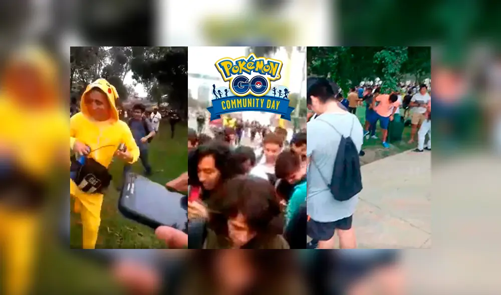 Las avalanchas humanas por los Community Day de Pokémon GO en Lima. Foto: composición La República.