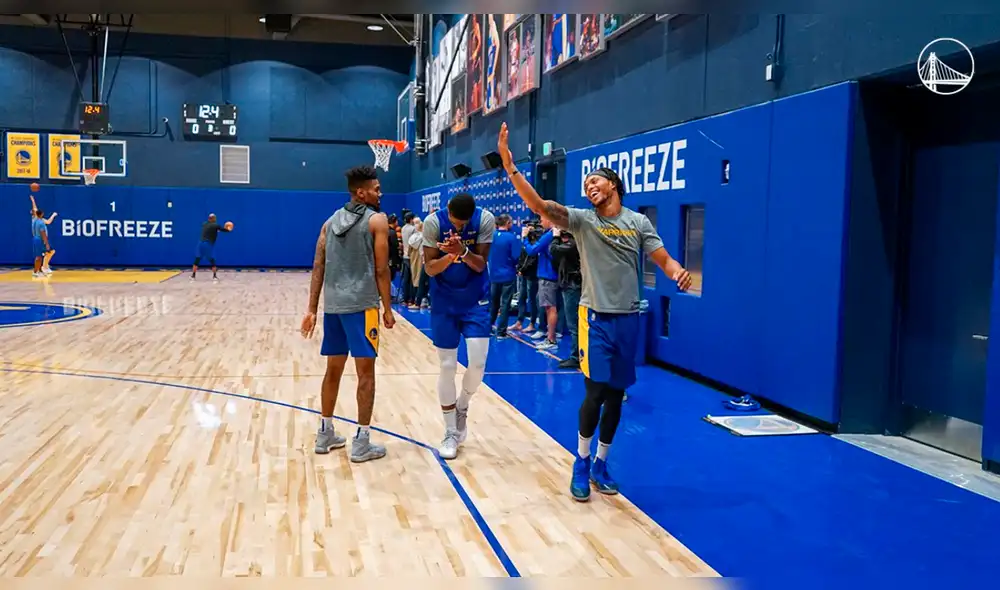 Warriors vs Timberwolves EN VIVO por la pretemporada de la NBA. Foto: Twitter Golden Warriors.