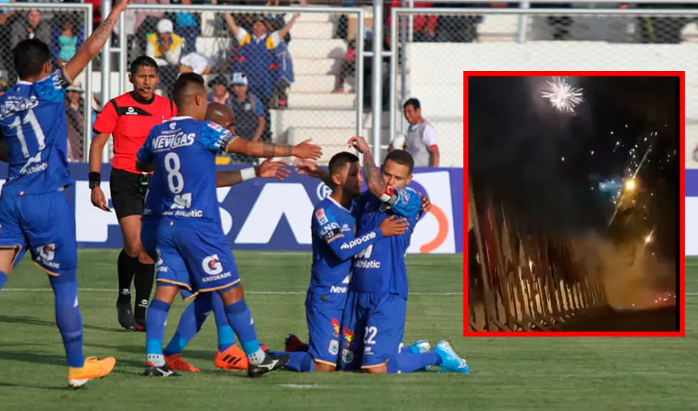 Hinchas de Alianza intentan desconcentrar a Binacional con cohetes en la madrugada.