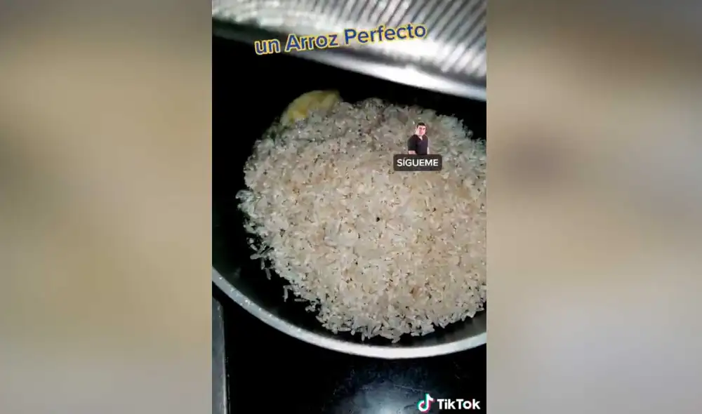 Desliza las imágenes para conocer el sencillo método para obtener un arroz graneado y de buen sabor. Foto: captura de TikTok/Venezuelan Foodie