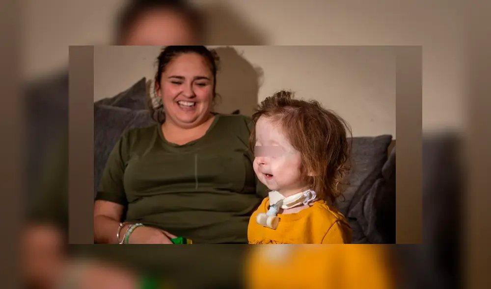 La pequeña fue diagnosticada a los 7 meses de edad, tras varios exámanes médicos (Captura: The Mirror)