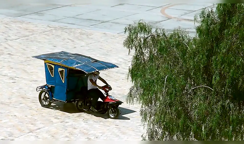 En San Marcos crean una mototaxi solar y esperan recursos para masificarla