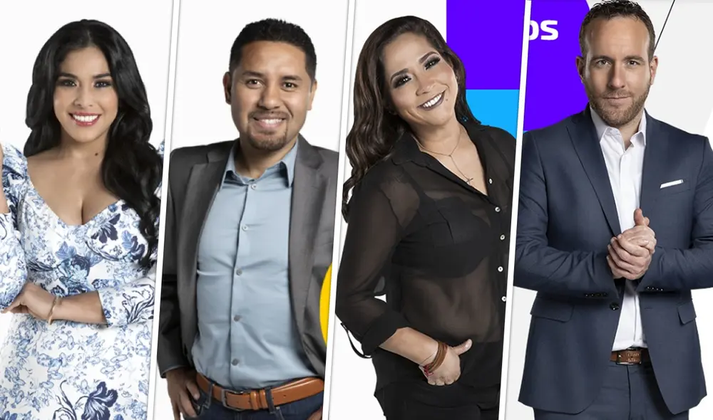 Maricarmen Marín, Fernando Egúsquiza, Katia Palma y Martín Riepl. Fotos: difusión Latina TV.