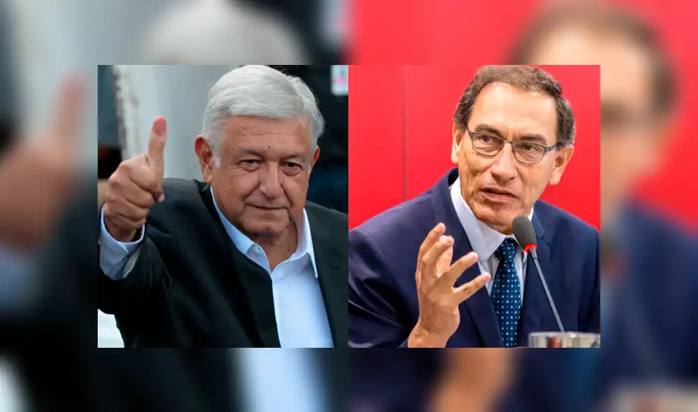 Vizcarra saluda a Manuel López Obrador virtual presidente de México