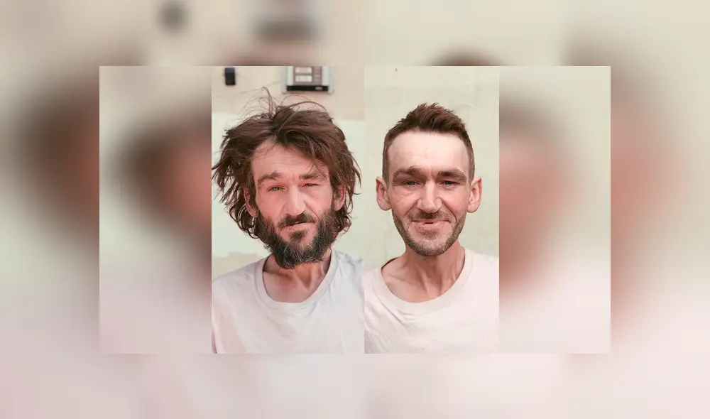 Instagram: La tierna reacción de 7 vagabundos cuando un peluquero los transformó en “modelos”  [FOTOS] 