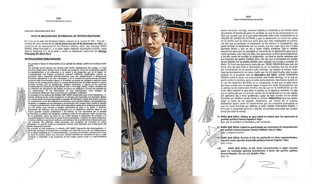 Dos testigos acusan a Jorge Yoshiyama de amenazarlos