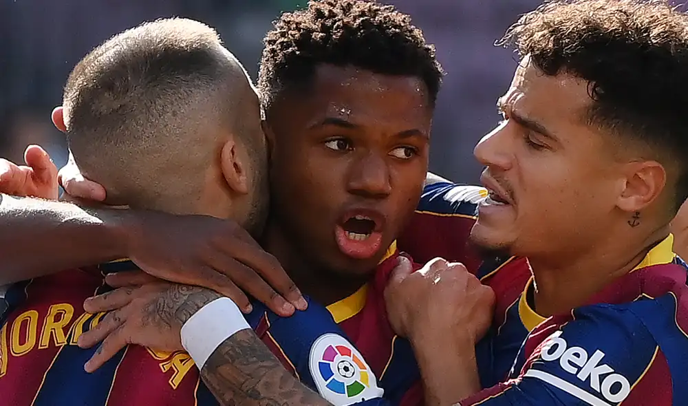 Ansu Fati marcó el primero para el FC Barcelona. Foto: AFP Ansu Fati marcó el primero para el FC Barcelona. Foto: AFP