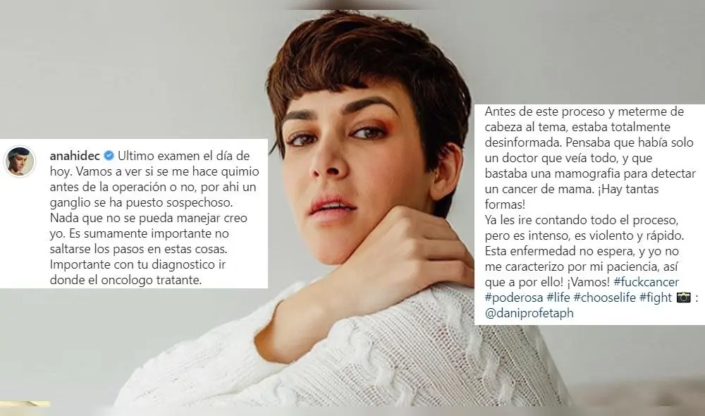 Anahí de Cardenas describe su cáncer de mama como “intenso y violento” Anahí de Cardenas describe su cáncer de mama como “intenso y violento”