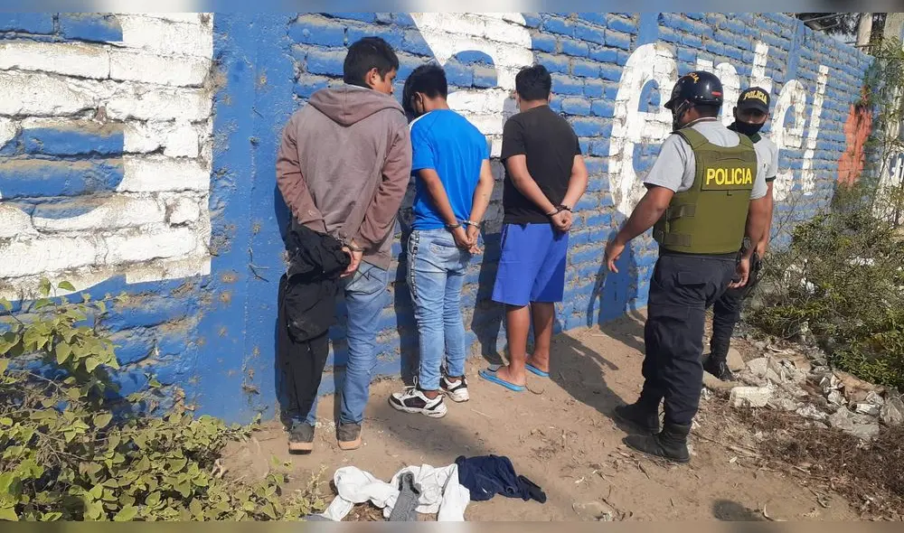 Trujillo: Desarticulan banda de raqueteros conformada por menores de edad