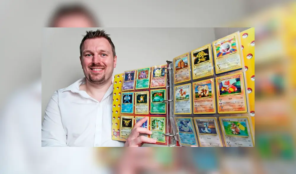 Nigel Brookes decidió poner en venta su colección de cartas Pokemón porque quiere darles una infancia especial a sus hijos. Foto: Mirror