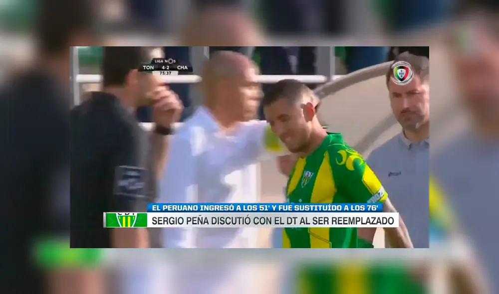 Sergio Peña casi se va a los golpes con su DT tras ser cambiado en menos de 30 minutos [VIDEO]