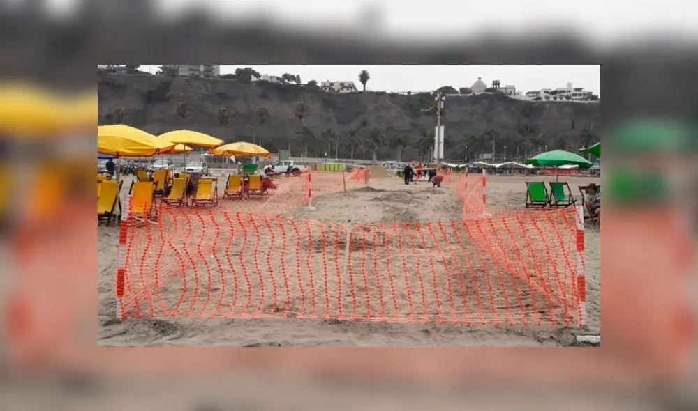 Construyen rampa en playa Agua Dulce para personas con discapacidad. Créditos: Municipalidad de Chorrillos.