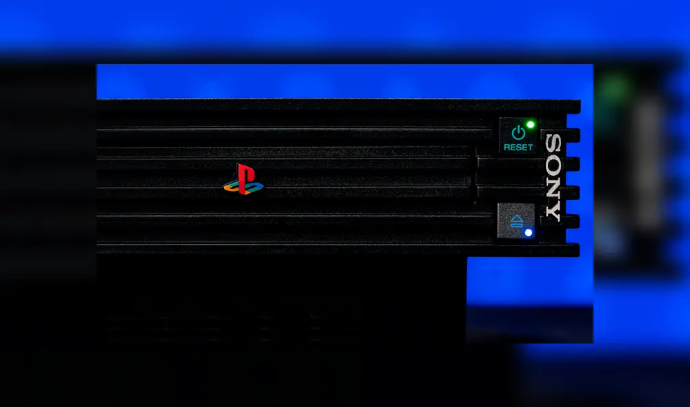 Logo clásico de PlayStation en PS2.