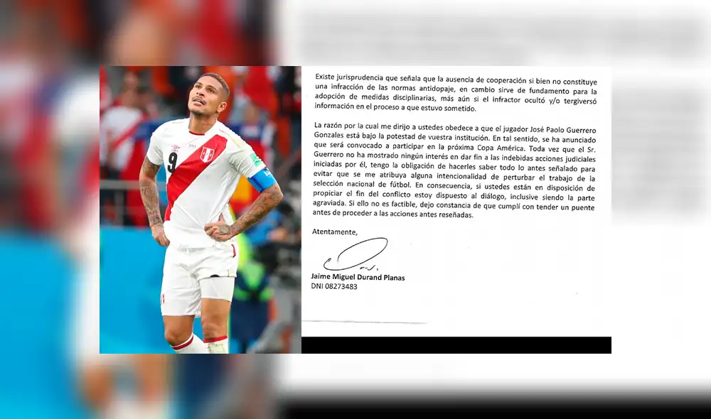 ¡Actividad deportiva de Paolo Guerrero peligra! Swissôtel enviará documentos a la WADA