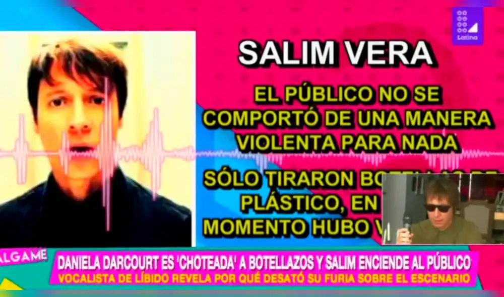 Salim Vera se defiende tras reacción en concierto con Daniela Darcourt