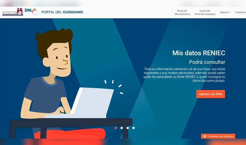 Reniec presentó el Portal del Ciudadano para realizar trámites con DNI electrónico