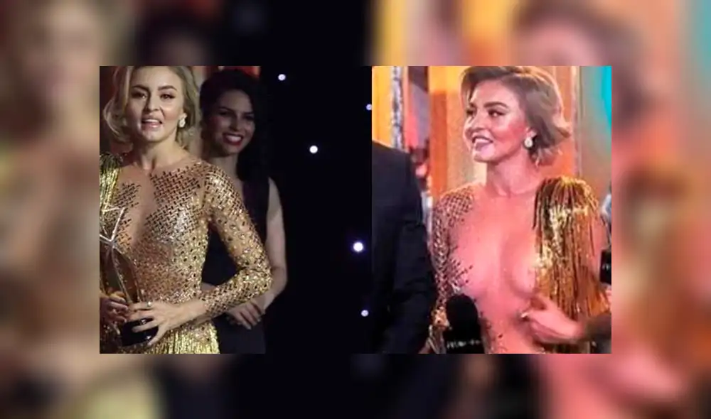 ¿Por qué Angelique Boyer usó su vestido al revés [VIDEO]