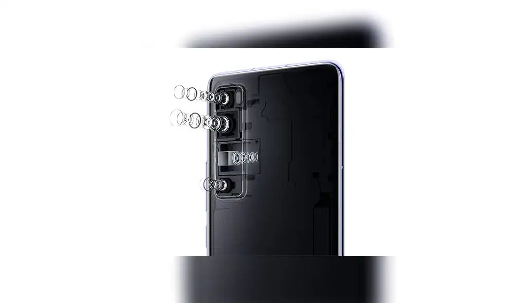 El Nova 7 Pro 5G cuenta con sistema de cuatro cámaras traseras de 64 MP + 8 MP + 8 MP + 2MP.