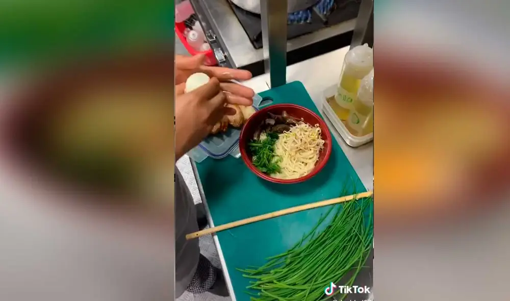 Desliza las imágenes para conocer un poco más sobre la preparación de este platillo japonés. Foto: captura de TikTok/@davidsd97