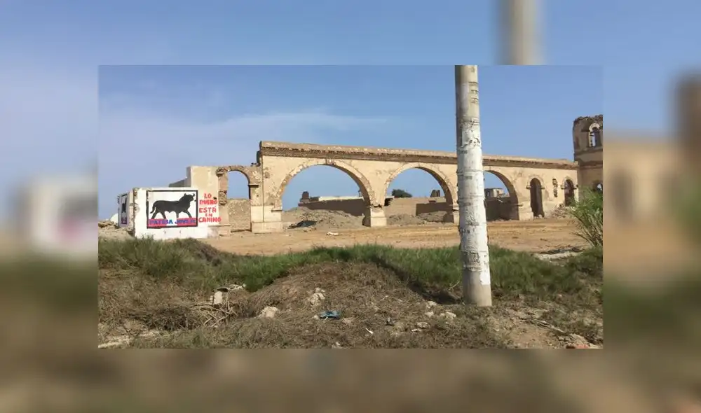 Elecciones 2018: pintan símbolo de partido político en patrimonio cultural de Cañete