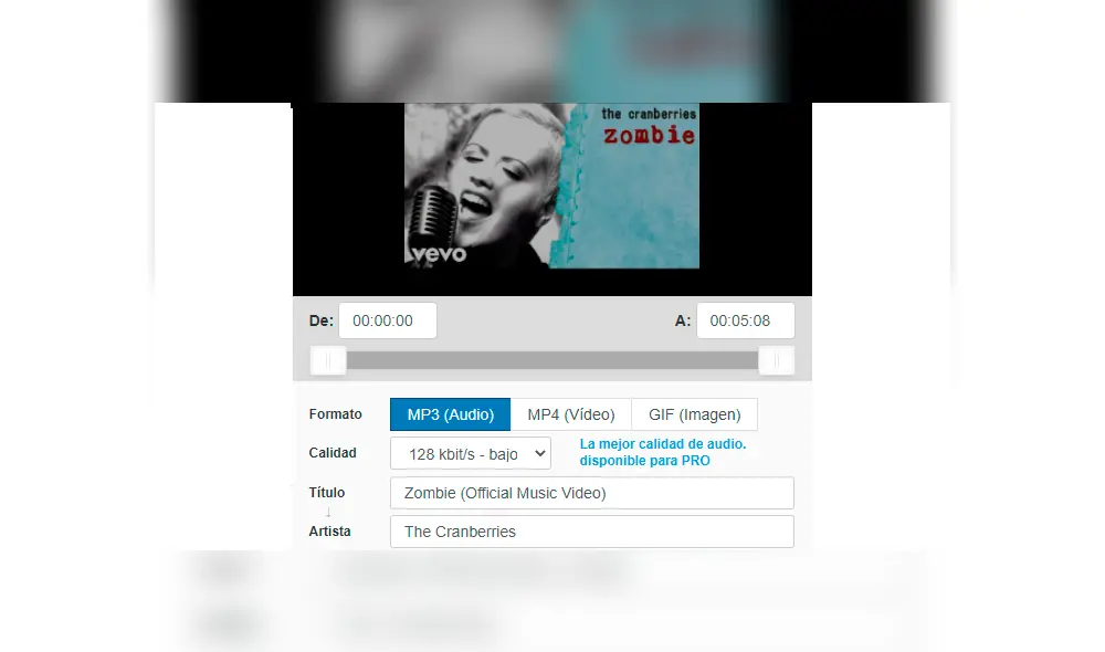 Primero baja la canción. Foto: Captura / YouTube.