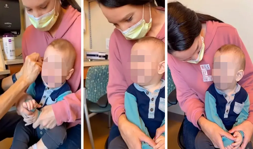 Una pequeña presentó unos problemas que le impedían escuchar con normalidad, por ello, le colocaron un aparato en su oreja del lado derecho. Foto: captura de YouTube Una pequeña presentó unos problemas que le impedían escuchar con normalidad, por ello, le colocaron un aparato en su oreja del lado derecho. Foto: captura de YouTube