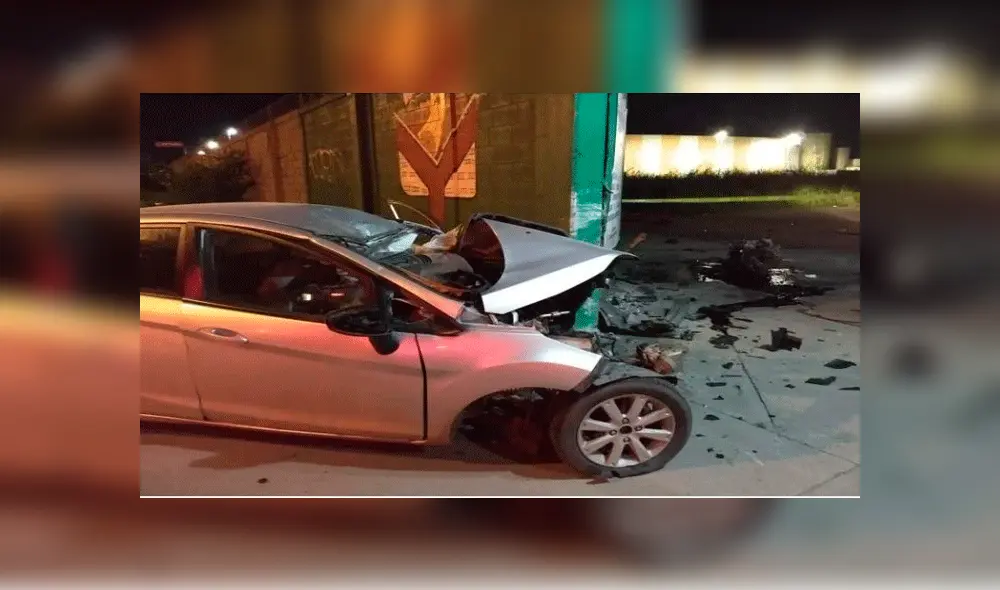 Joven muere prensado al impactar su auto contra la fachada de un mercado Joven muere prensado al impactar su auto contra la fachada de un mercado