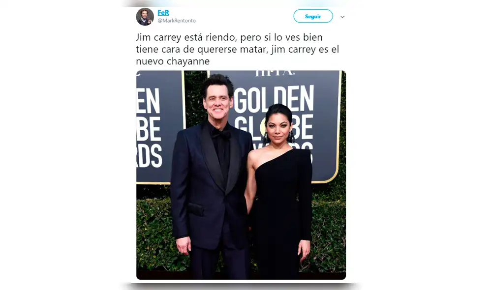 Jim Carrey luce irreconocible en la alfombra roja de los Golden Globes 2019 [VIDEO]