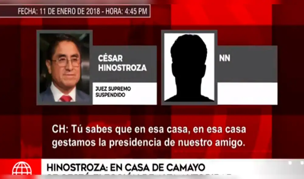 Hinostroza revela en audio que gestó elección de autoridad en casa de Camayo [VIDEO]