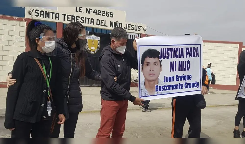 Familiares del fallecido protestaron por la decisión del juez, de dejar libre al chofer que causó una muerte. Foto: La República.