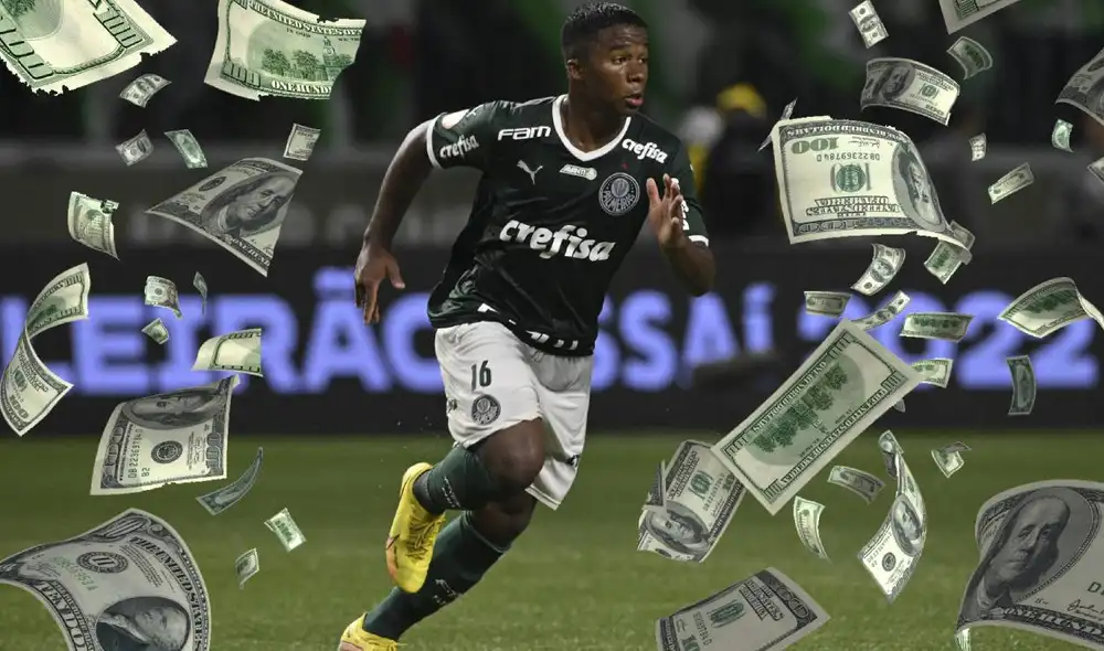 El juvenil de Palmeiras que estaría por contratar el Real Madrid. Foto: composición/AFP El juvenil de Palmeiras que estaría por contratar el Real Madrid. Foto: composición/AFP