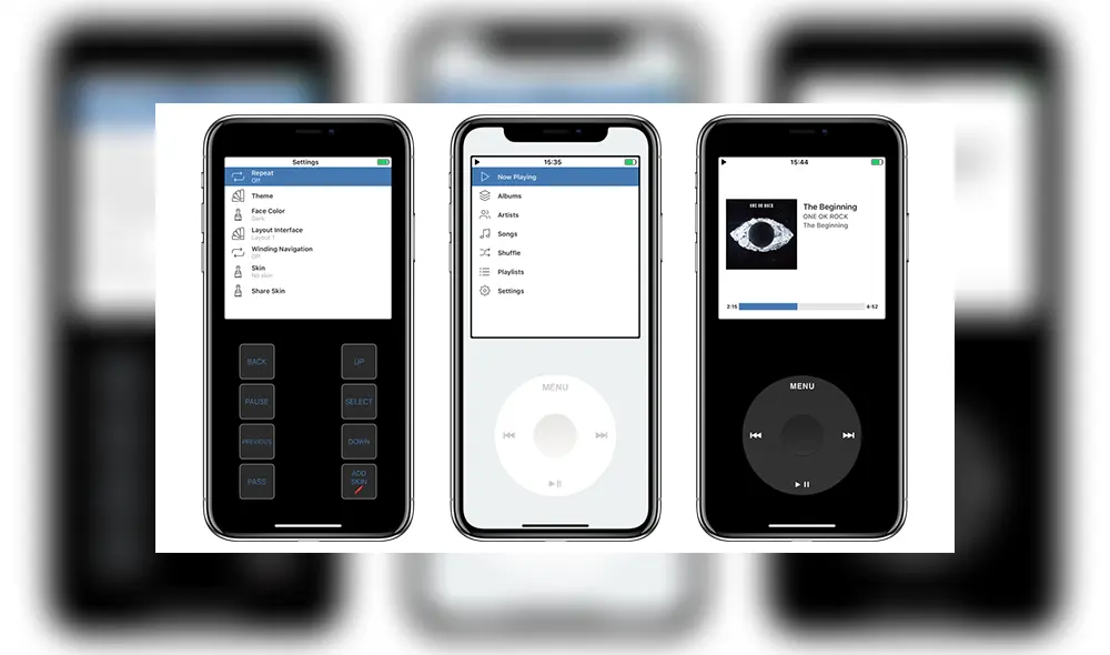 Rewound: conoce la nueva aplicación que transforma tu iPhone en el icónico iPod.