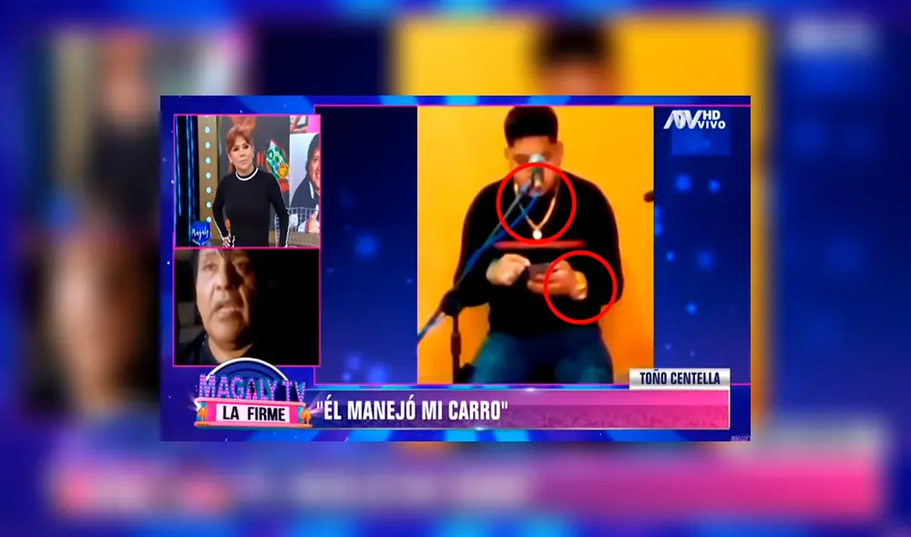 Toño Centella denunció que su aún esposa le habría sustraído objetos personales para regalárselos a su nueva pareja. (Captura: Magaly Tv, La Firme) Toño Centella denunció que su aún esposa le habría sustraído objetos personales para regalárselos a su nueva pareja. (Captura: Magaly Tv, La Firme)