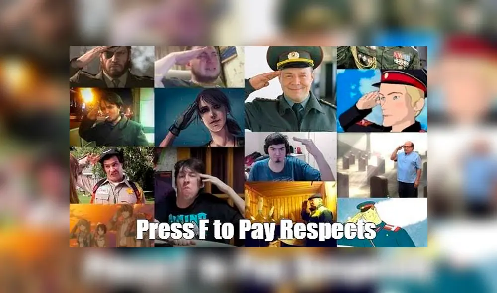 Conoce el origen del meme "Press F to Pay Respect" Conoce el origen del meme "Press F to Pay Respect"