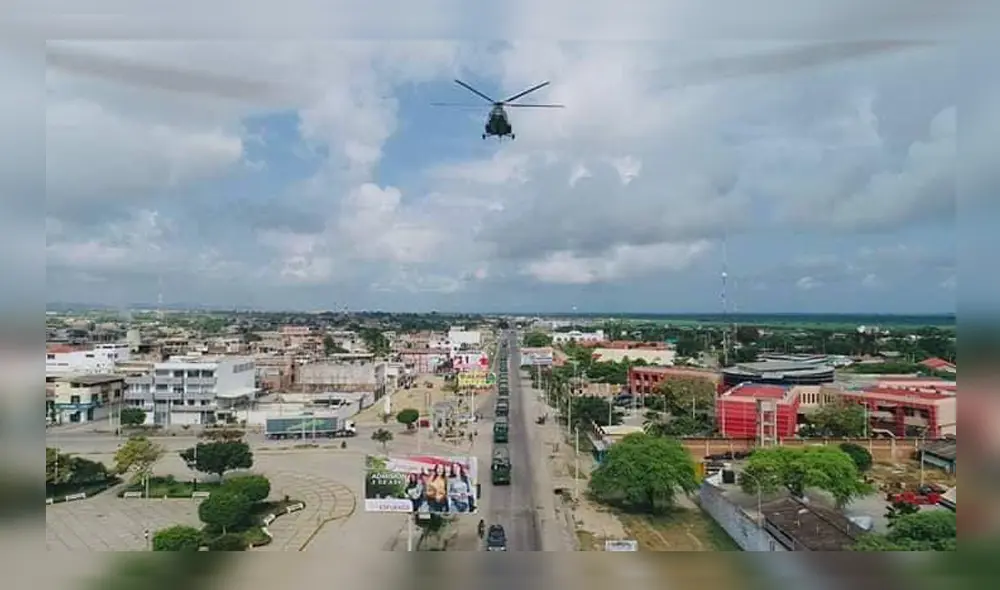 Se ha dispuesto el despliegue de helicópteros en la región.
