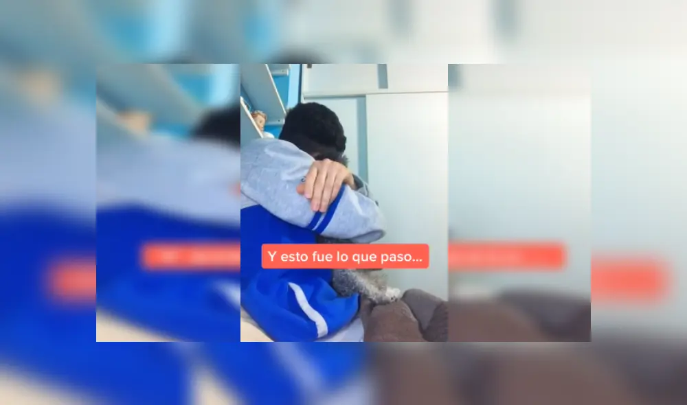 Desliza las imágenes para ver la increíble reacción que tuvo este perrito al recibir el abrazo de su dueño. (Foto: captura) Desliza las imágenes para ver la increíble reacción que tuvo este perrito al recibir el abrazo de su dueño. (Foto: captura)