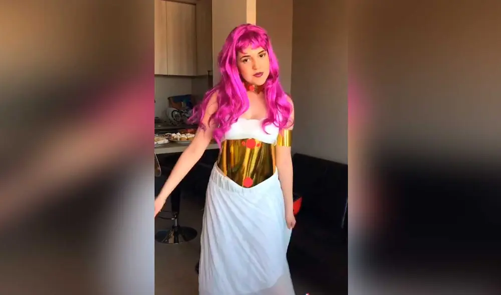 Desliza las imágenes para ver la divertida sesión de fotos que tuvieron estos jóvenes al estilo de Saint Seiya. Foto: captura de TikTok/ Thaismar Azuaje