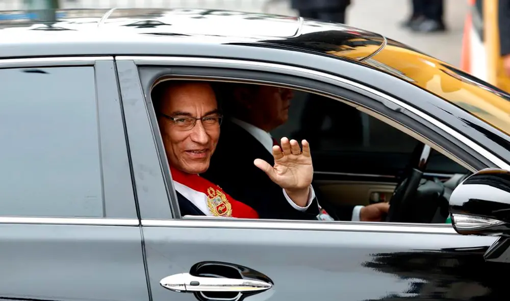 Martín Vizcarra se dirige al Congreso. Foto: Renato Pajuelo. Martín Vizcarra se dirige al Congreso. Foto: Renato Pajuelo.