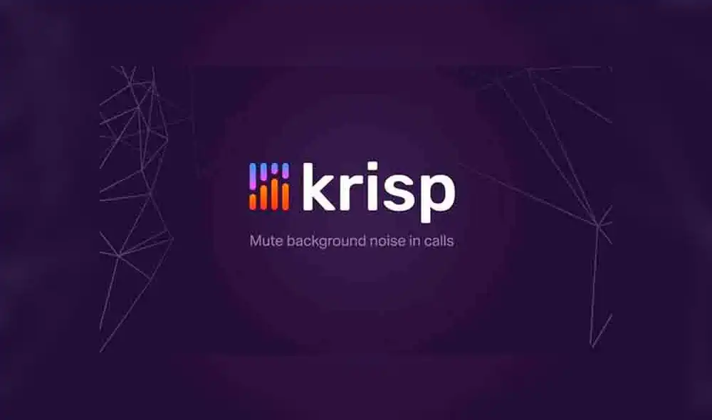 Se trata de la aplicación de cancelación de ruido Krisp.